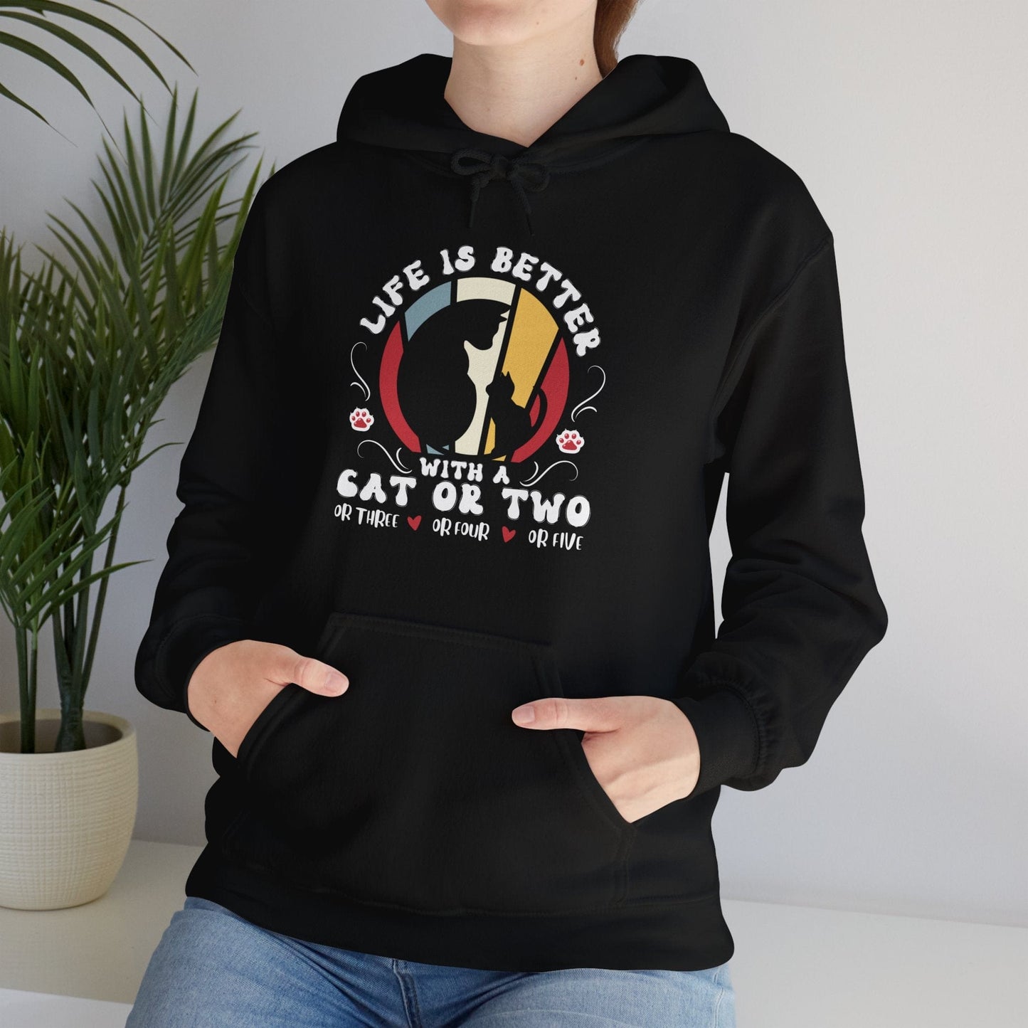Life is Better with Many Cats Hoodie Hoodie