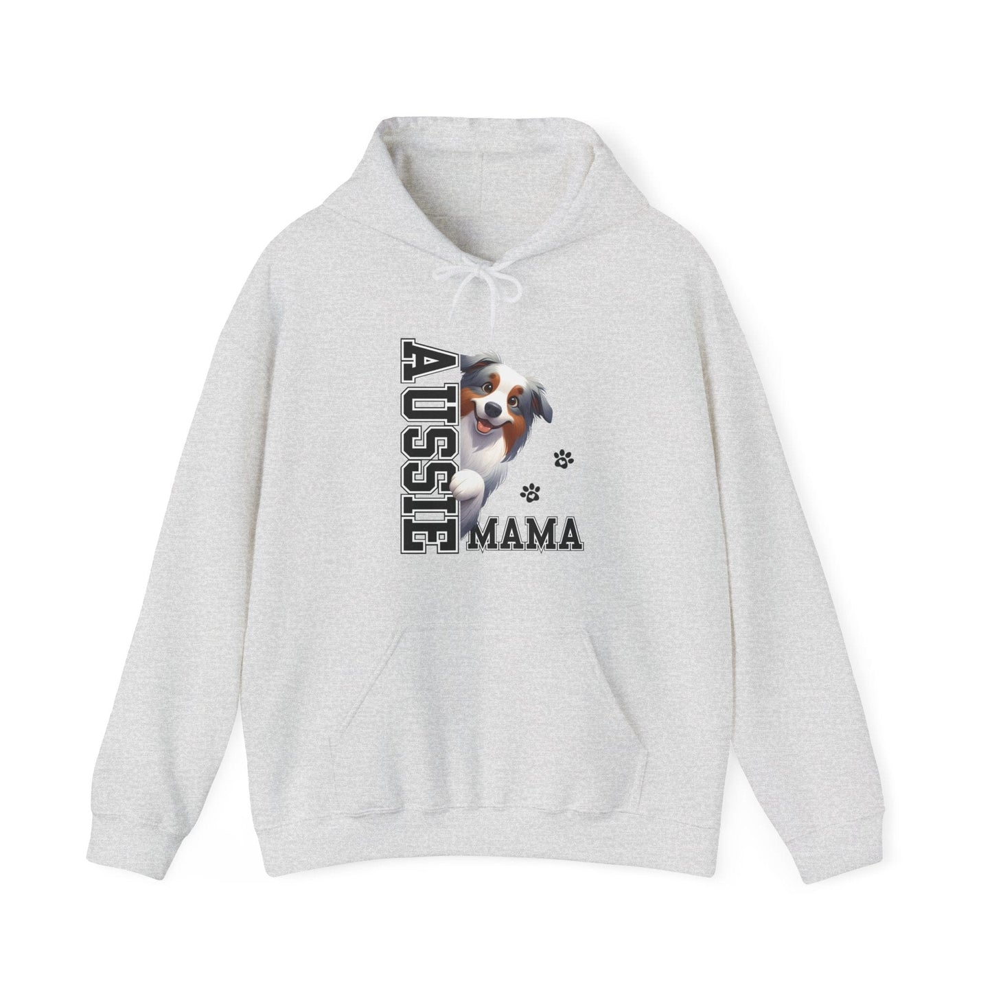 Australian Shepherd Mama Hooded Sweatshirt Hoodie Ash / S