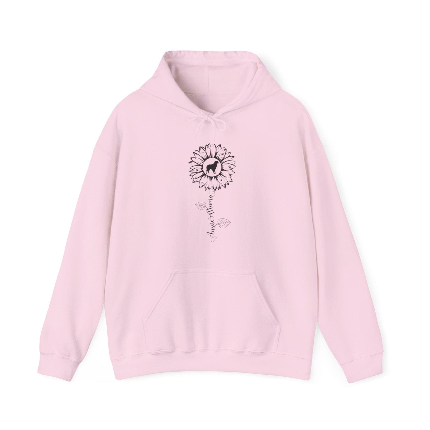 Aussie Mama Sunflower Hoodie Hoodie Light Pink / S