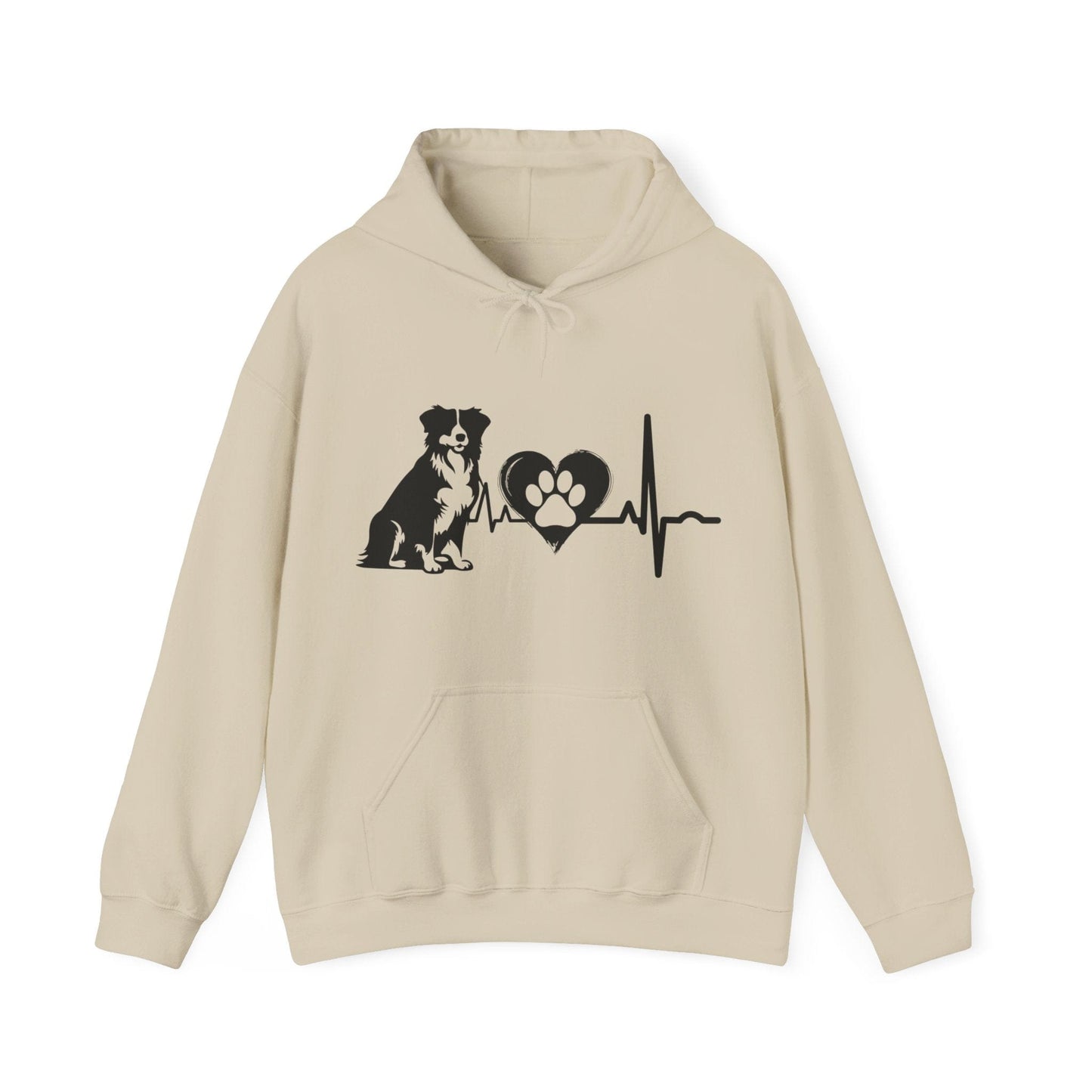Aussie Love Outline Graphic Hoodie Hoodie Sand / S