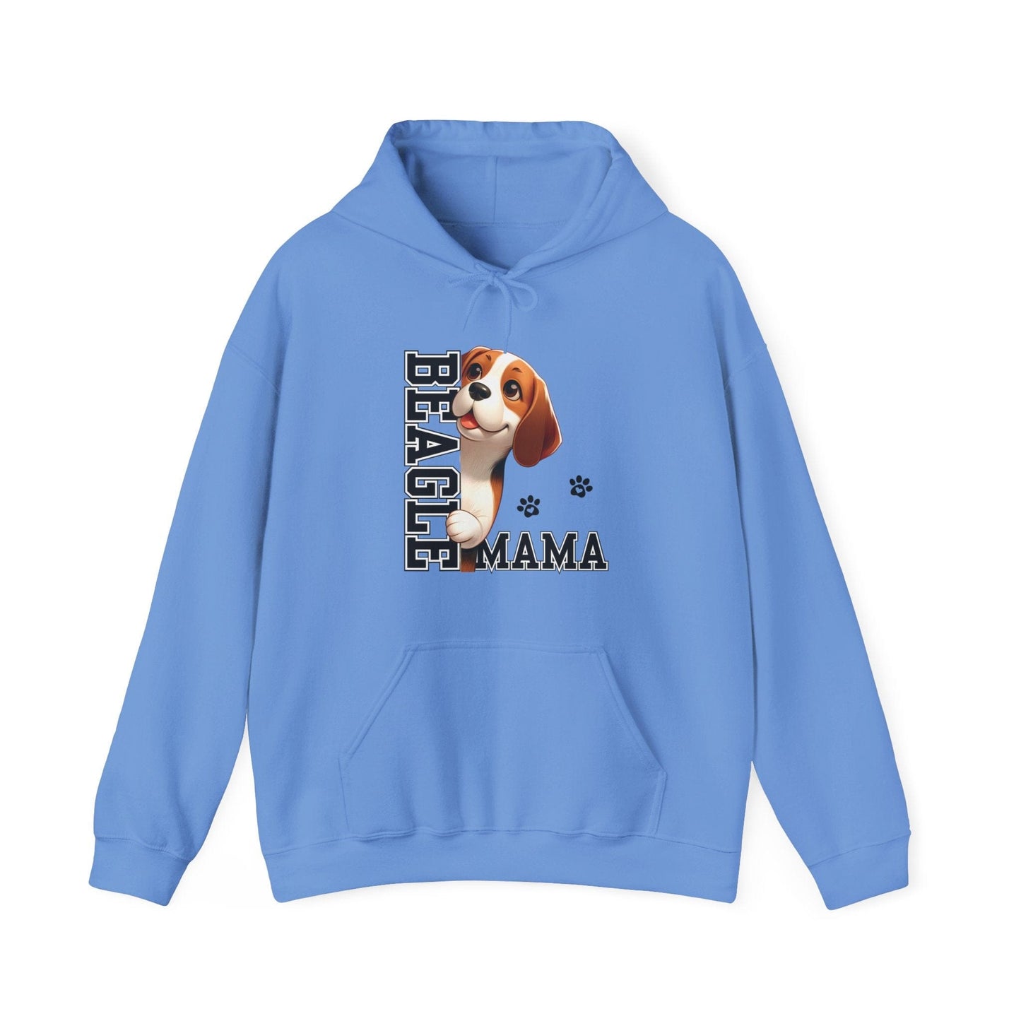 Beagle Mama Hooded Sweatshirt Hoodie Carolina Blue / S