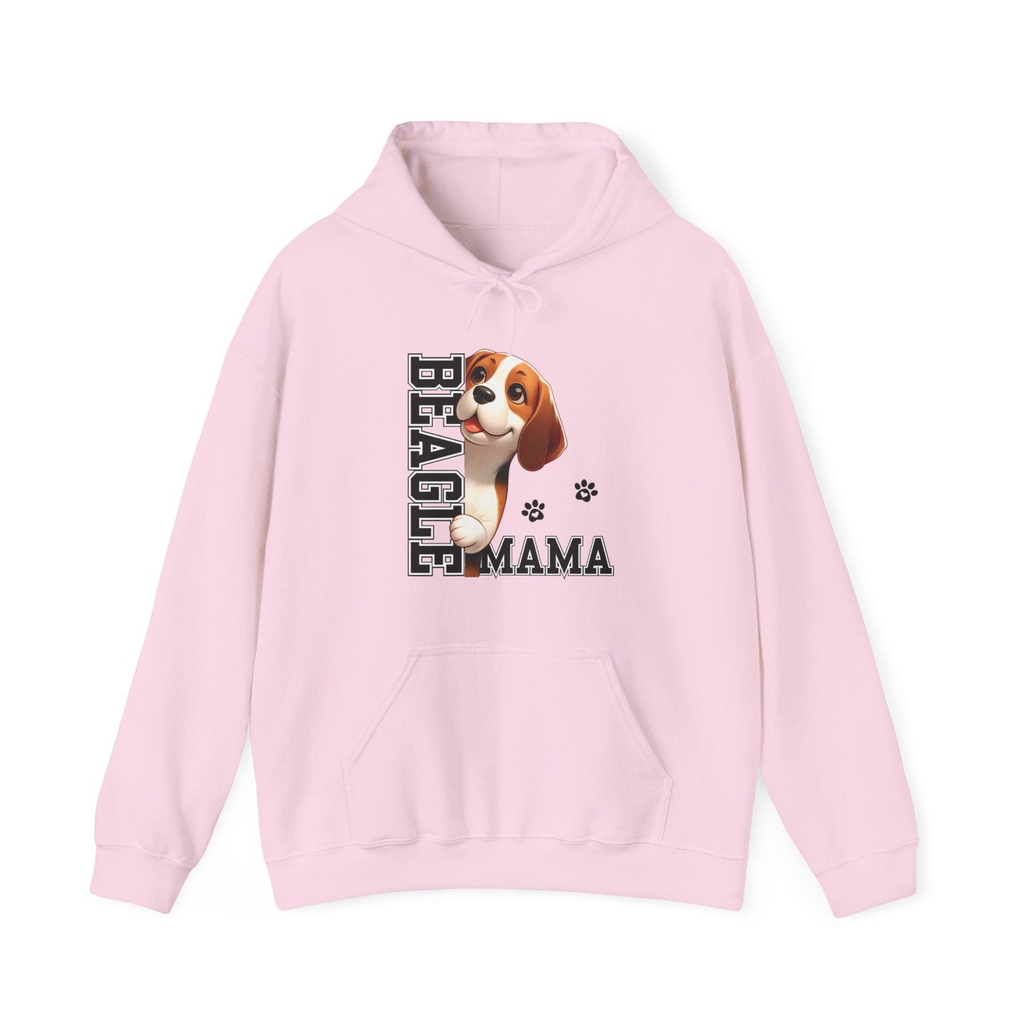 Beagle Mama Hooded Sweatshirt Hoodie Light Pink / S