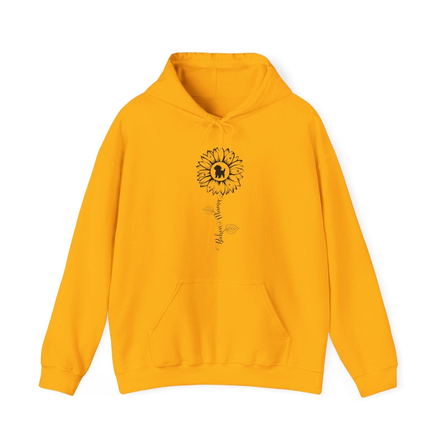 Bichon Mama Sunflower Hoodie Hoodie Gold / S