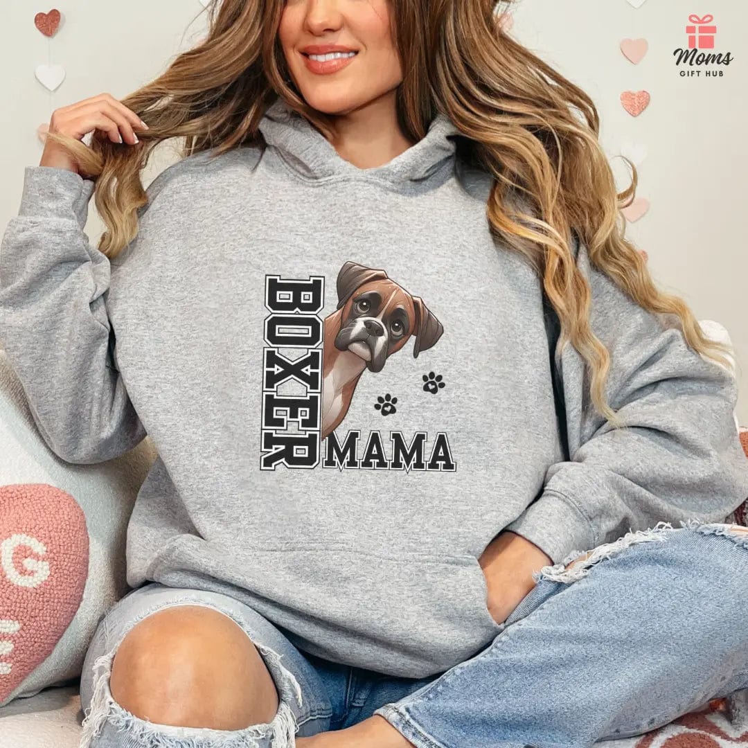 Boxer Mama Hooded Sweatshirt Hoodie