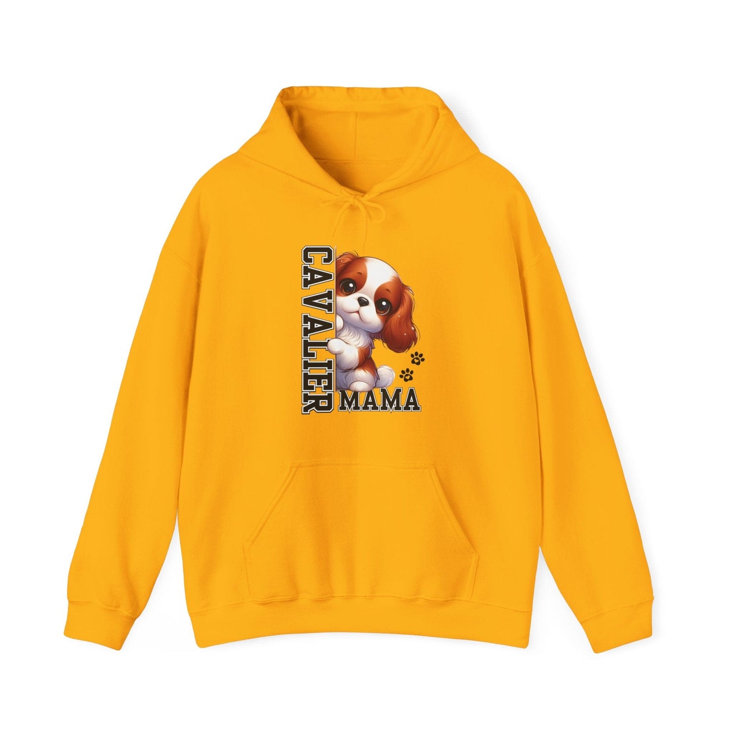 Cavalier Mama Hooded Sweatshirt Hoodie Gold / S