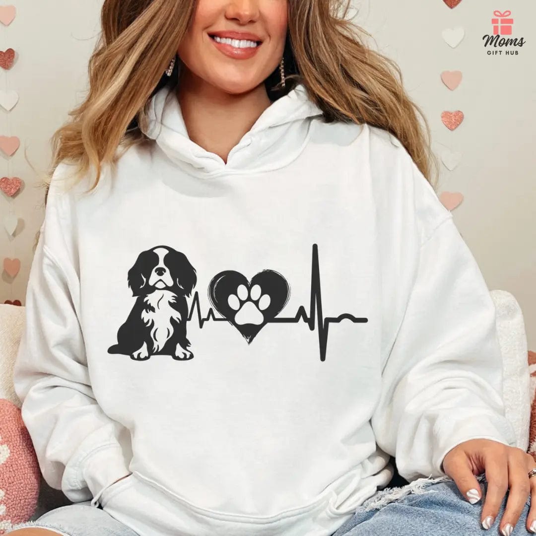 Cavalier Love Outline Graphic Hoodie Hoodie