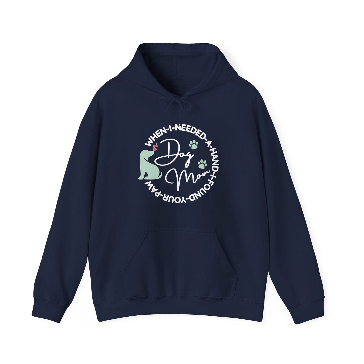 Dog Lover Quote Graphic Hoodie Hoodie Navy / S