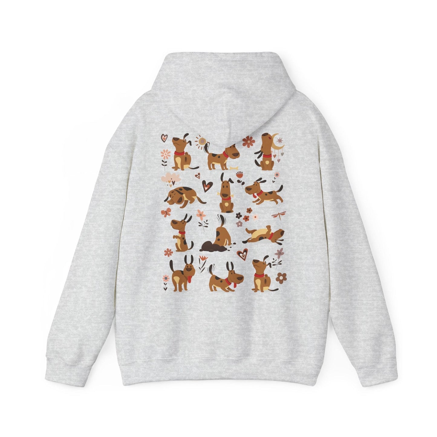 Funny Dog Life Hoodie - Cute Boho Dog Illustrations, Playful Gift for Dog Moms & Animal Lovers Hoodie