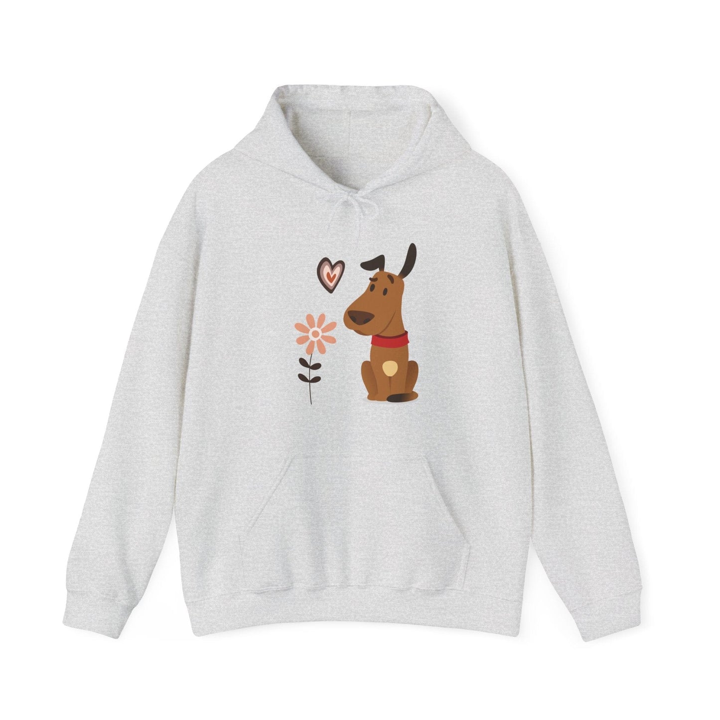 Funny Dog Life Hoodie - Cute Boho Dog Illustrations, Playful Gift for Dog Moms & Animal Lovers Hoodie Ash / S