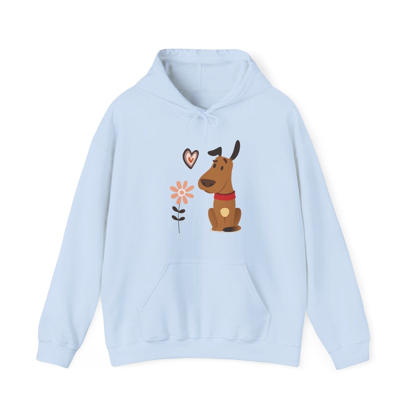 Funny Dog Life Hoodie - Cute Boho Dog Illustrations, Playful Gift for Dog Moms & Animal Lovers Hoodie Light Blue / S