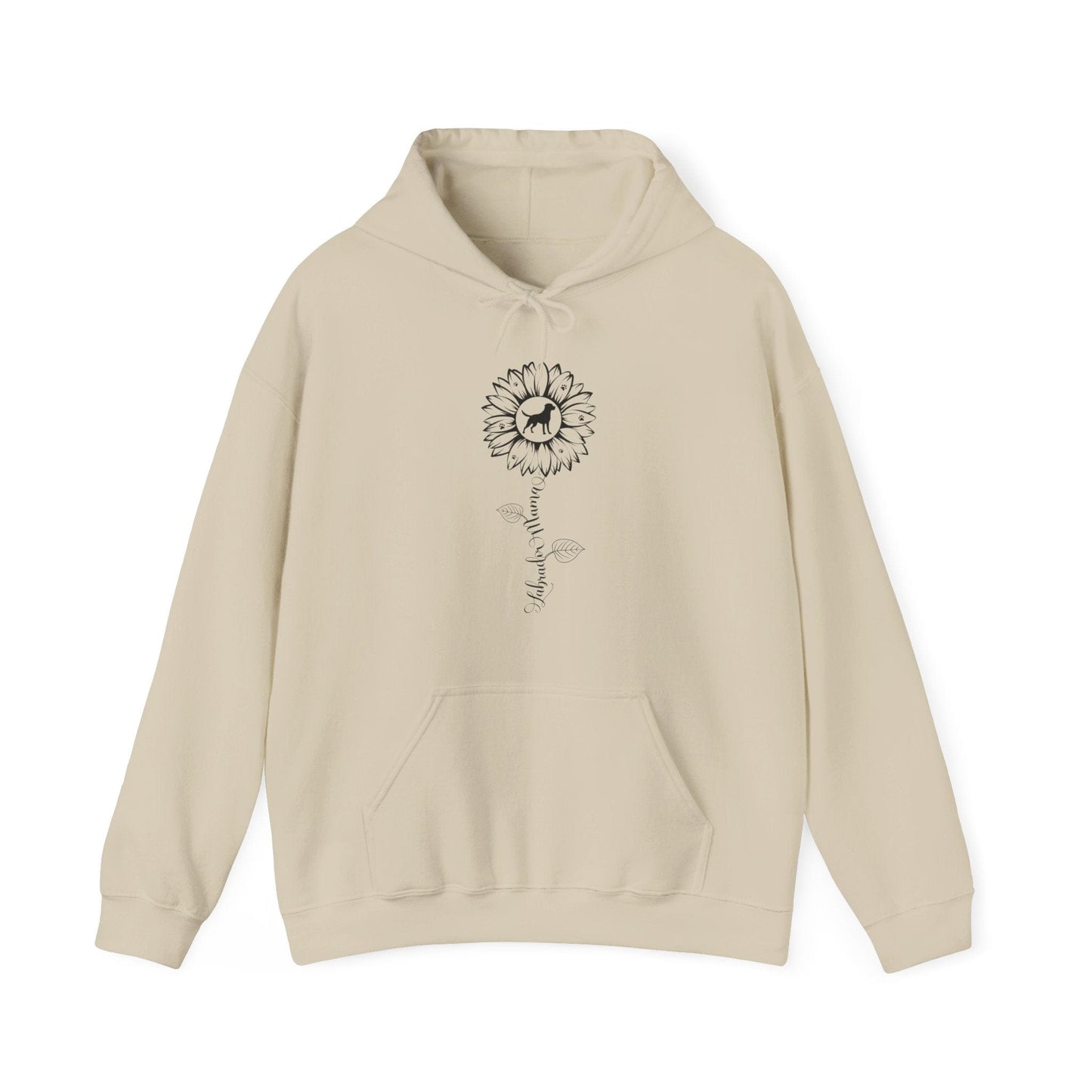 Labrador Mama Sunflower Hoodie Hoodie Sand / S
