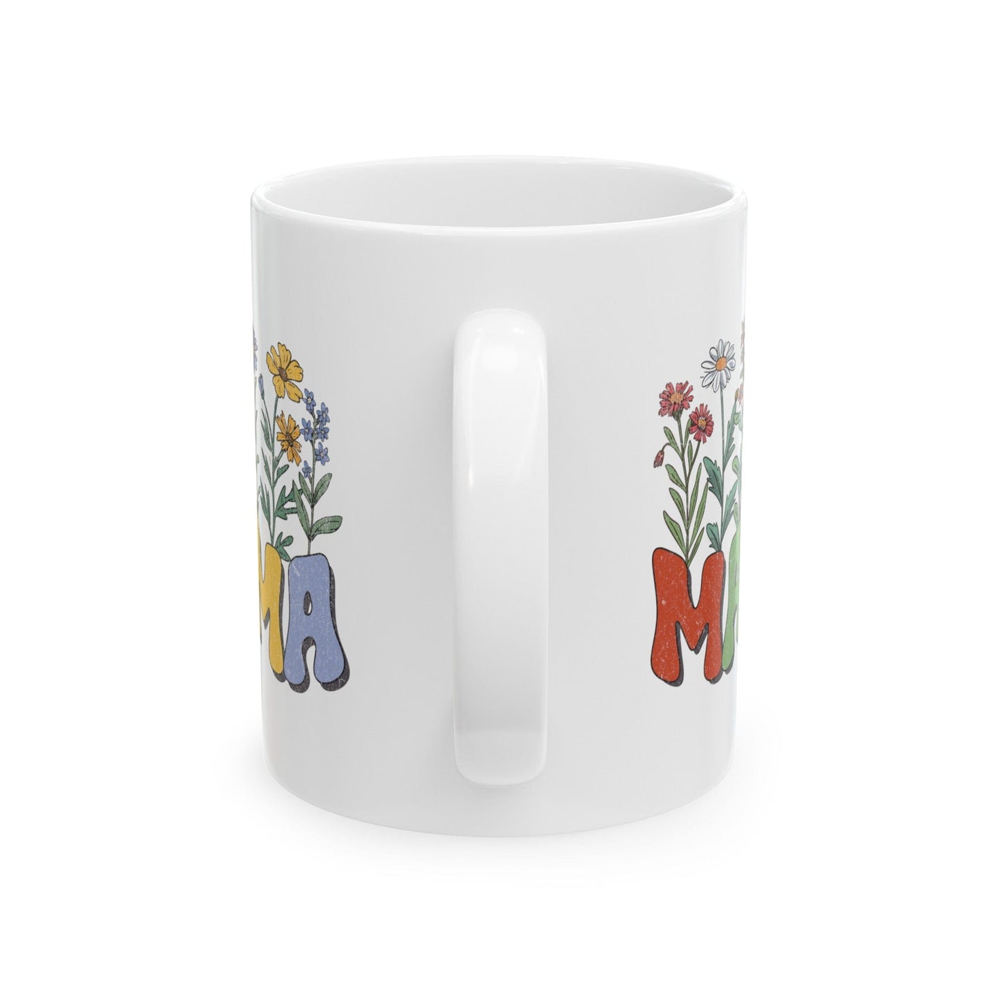 Wildflowers Mama Ceramic Mug, 11oz Mug 11oz