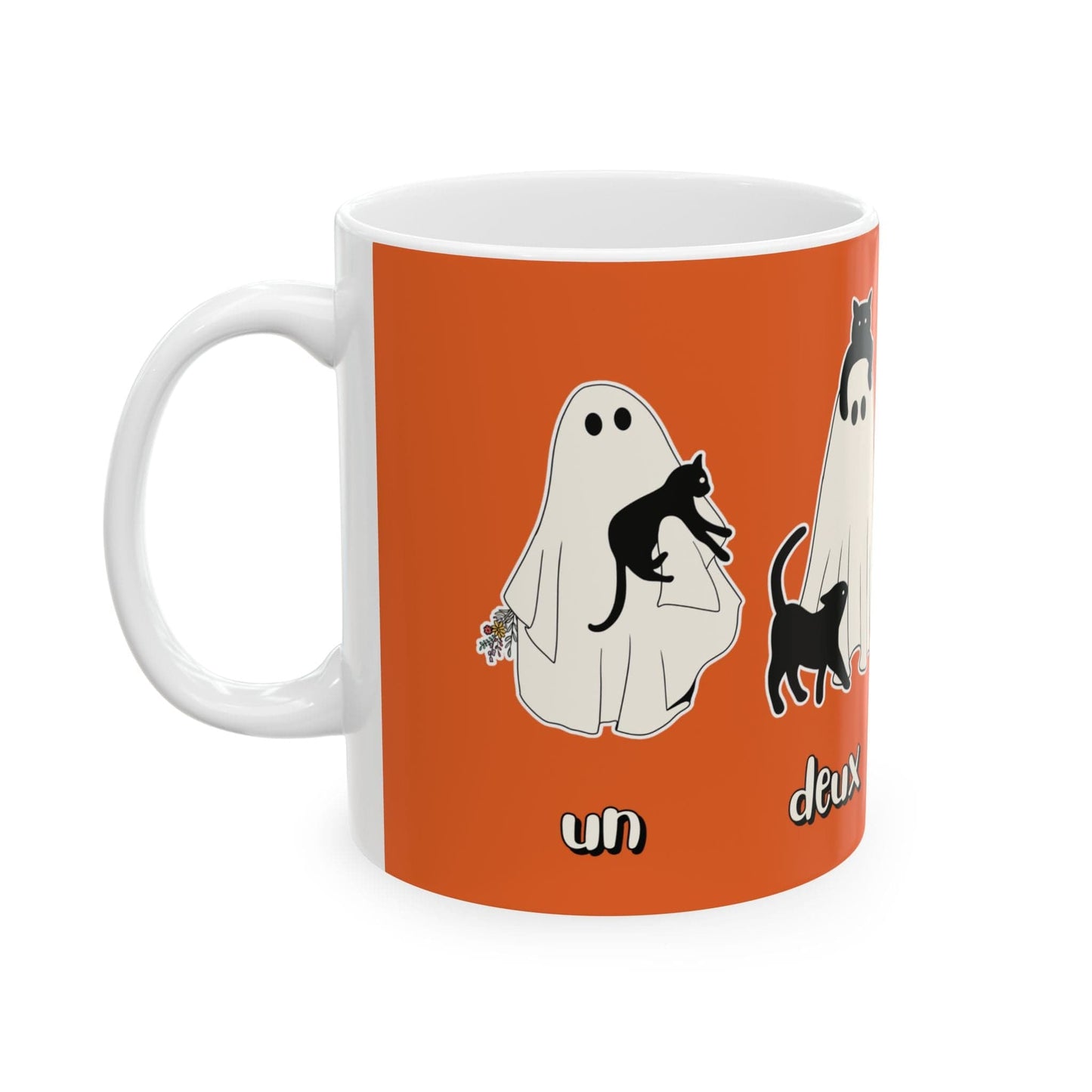 Halloween Ghost Cat Lover Mug Mug 11oz