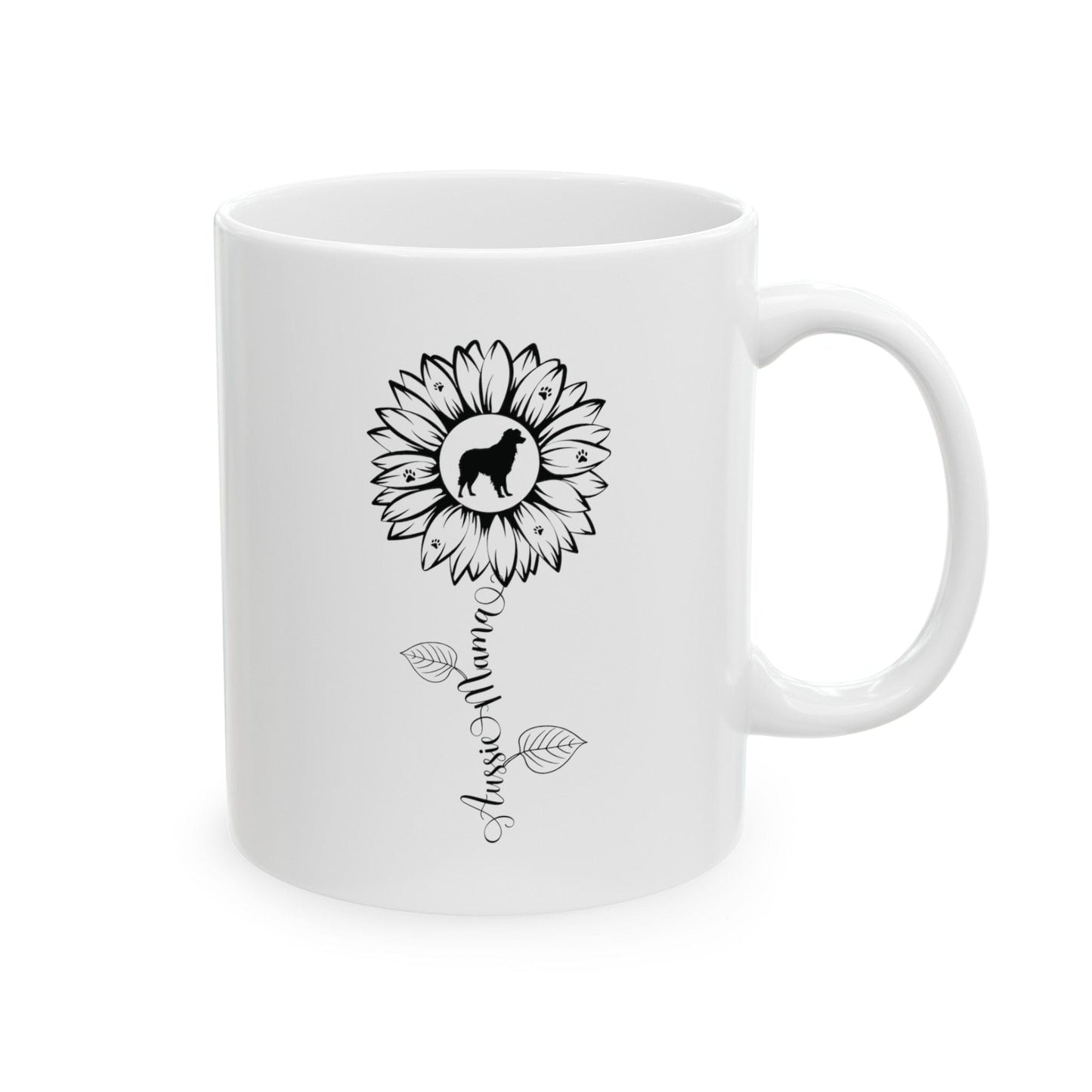 Aussie Mama Sunflower Mug Mug 11oz