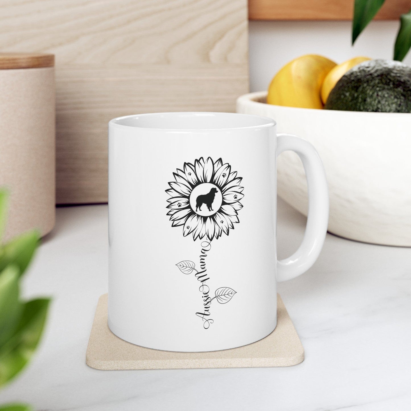 Aussie Mama Sunflower Mug Mug 11oz
