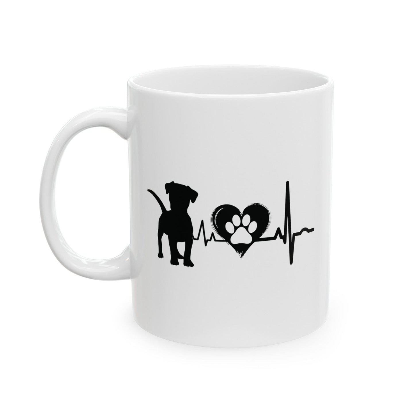 Beagle Love Outline Mug Mug 11oz
