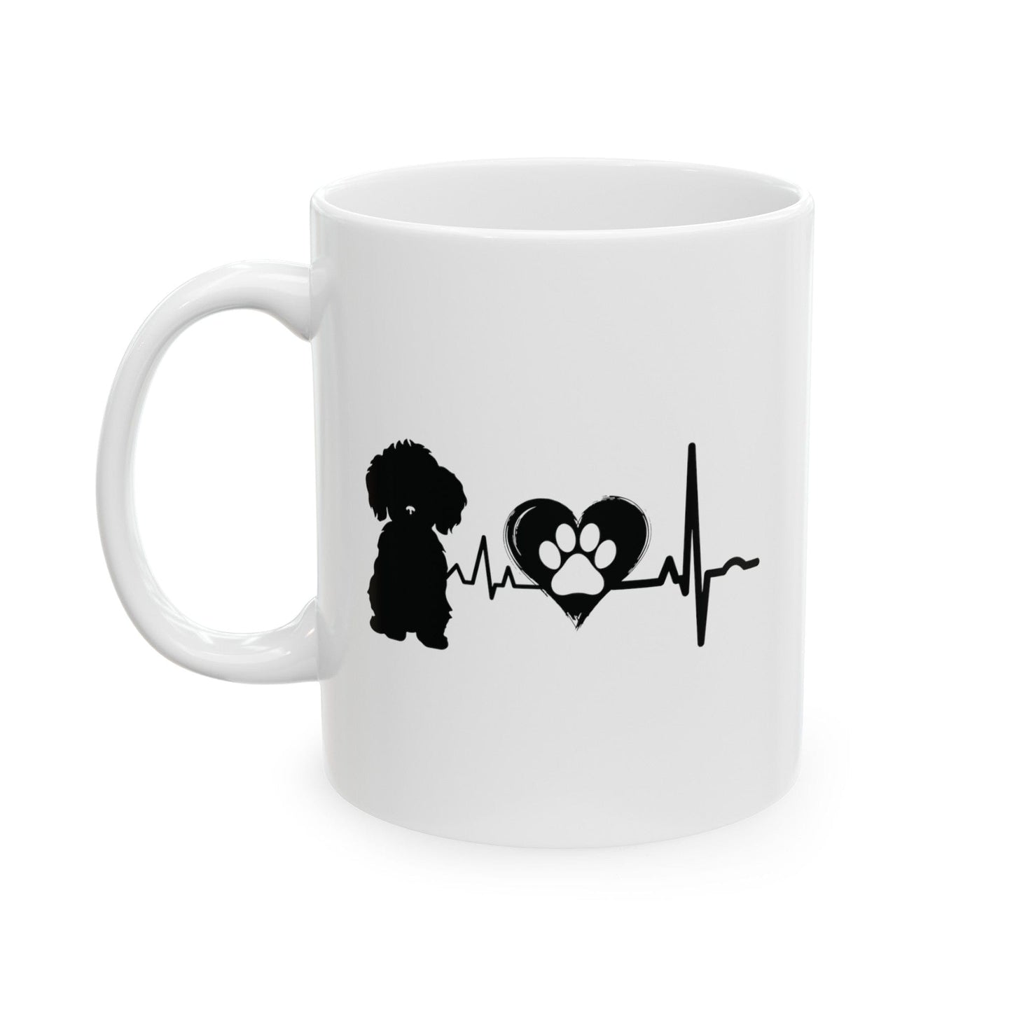Bichon Love Outline Mug Mug 11oz