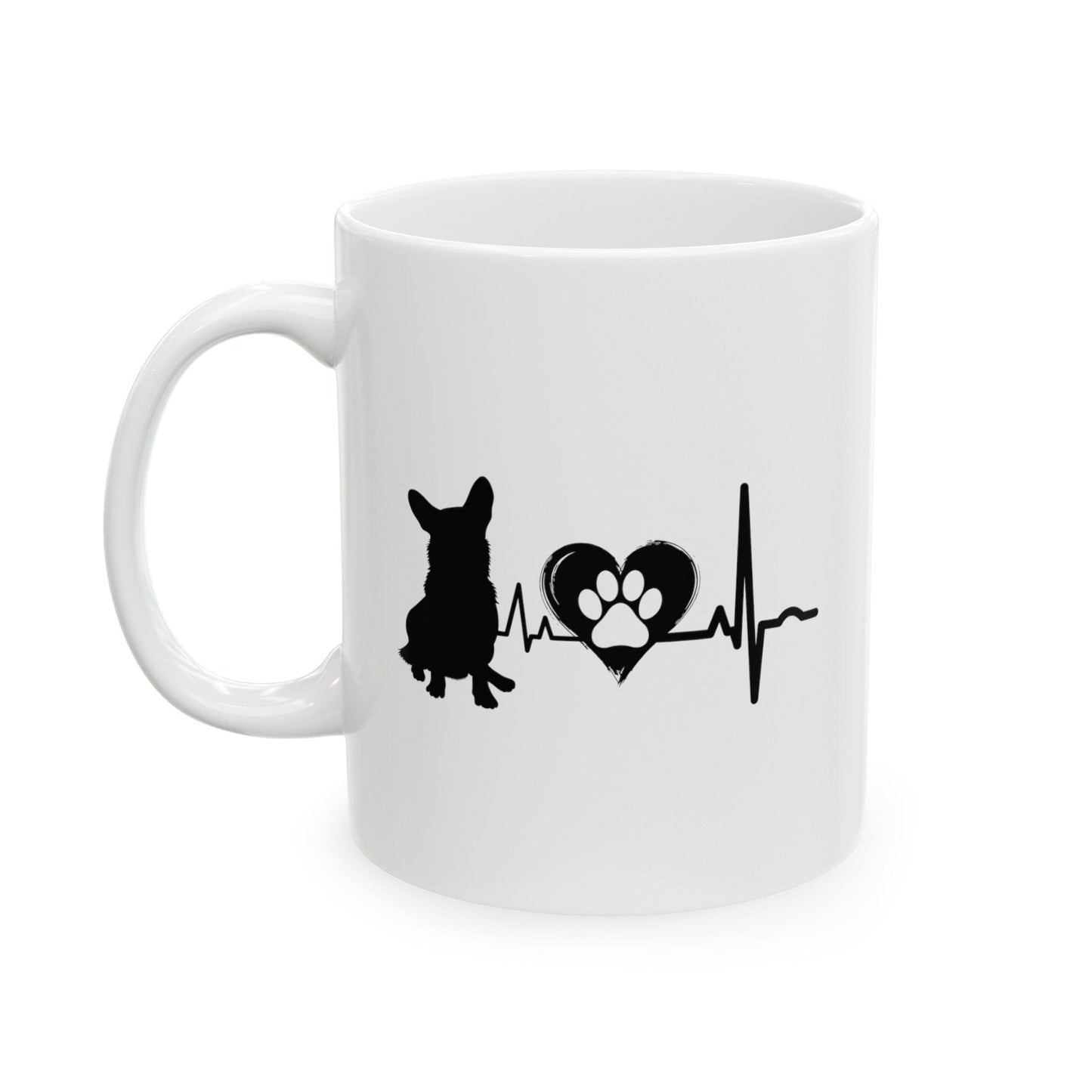 Corgi Love Outline Mug Mug 11oz