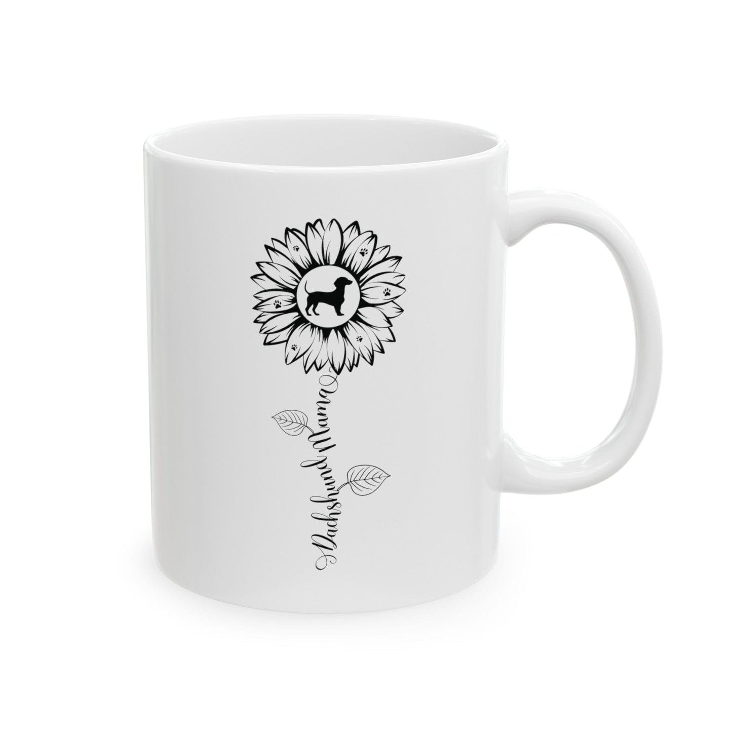 Dachshund Mama Sunflower Mug Mug 11oz