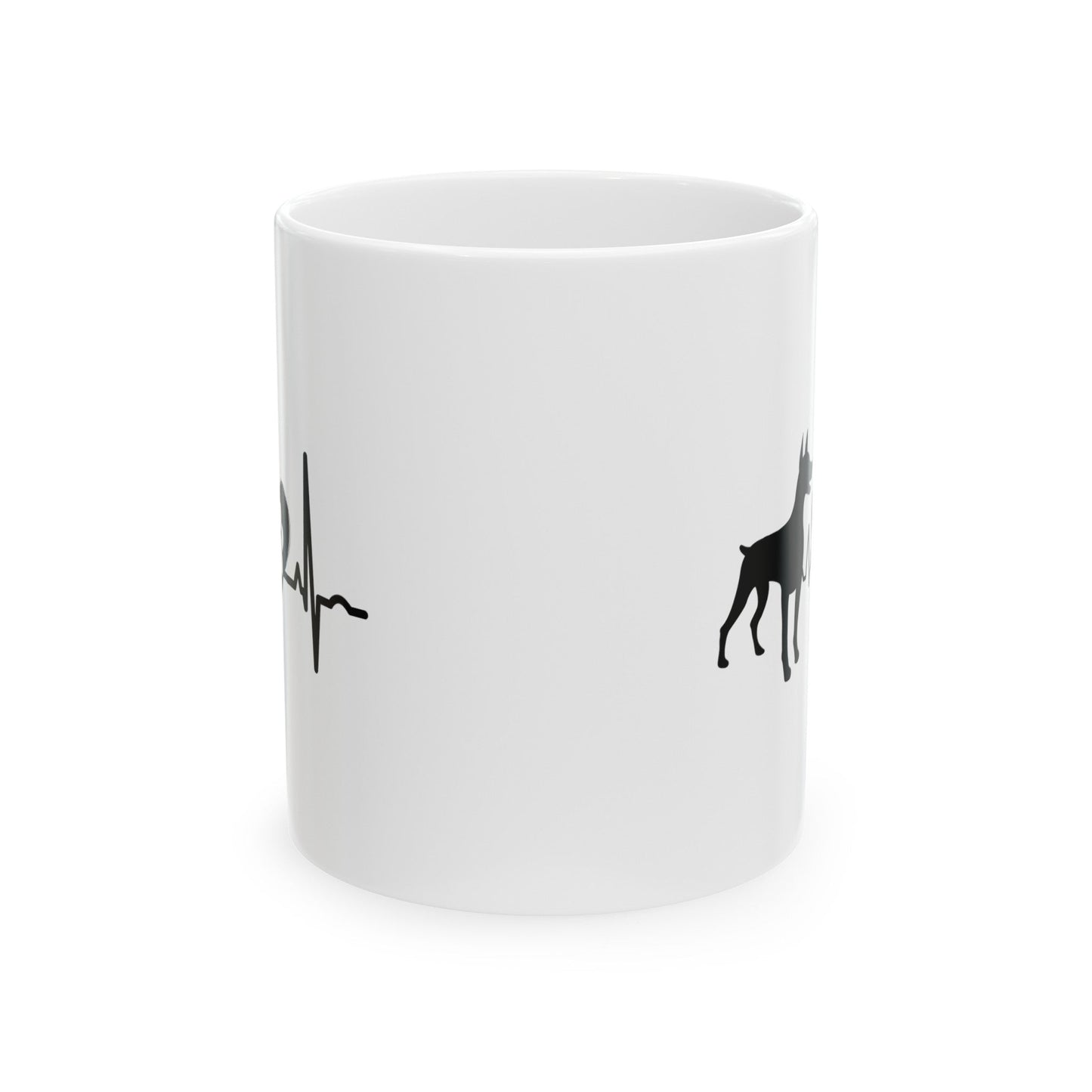 Dobie Love Outline Mug Mug 11oz