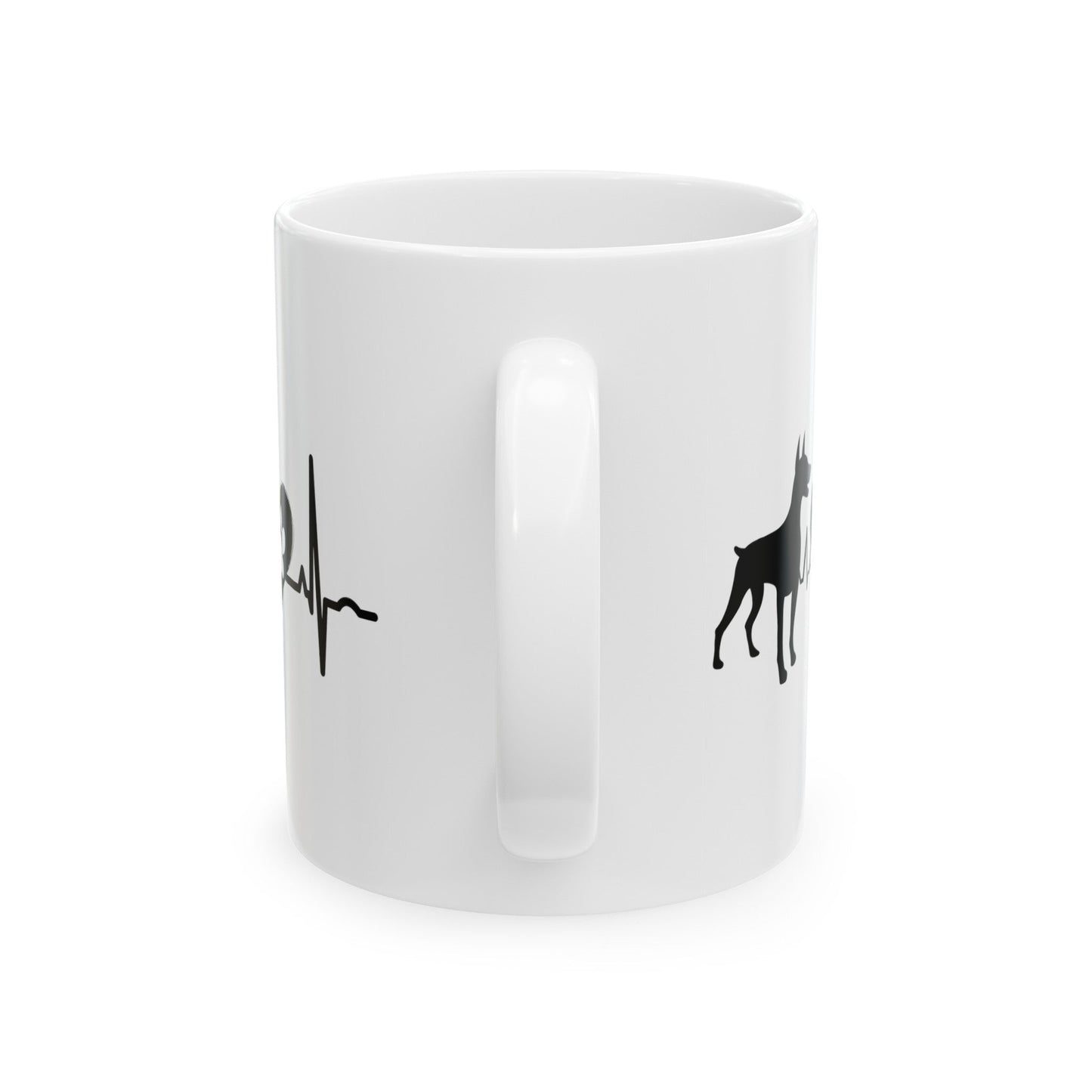 Dobie Love Outline Mug Mug 11oz
