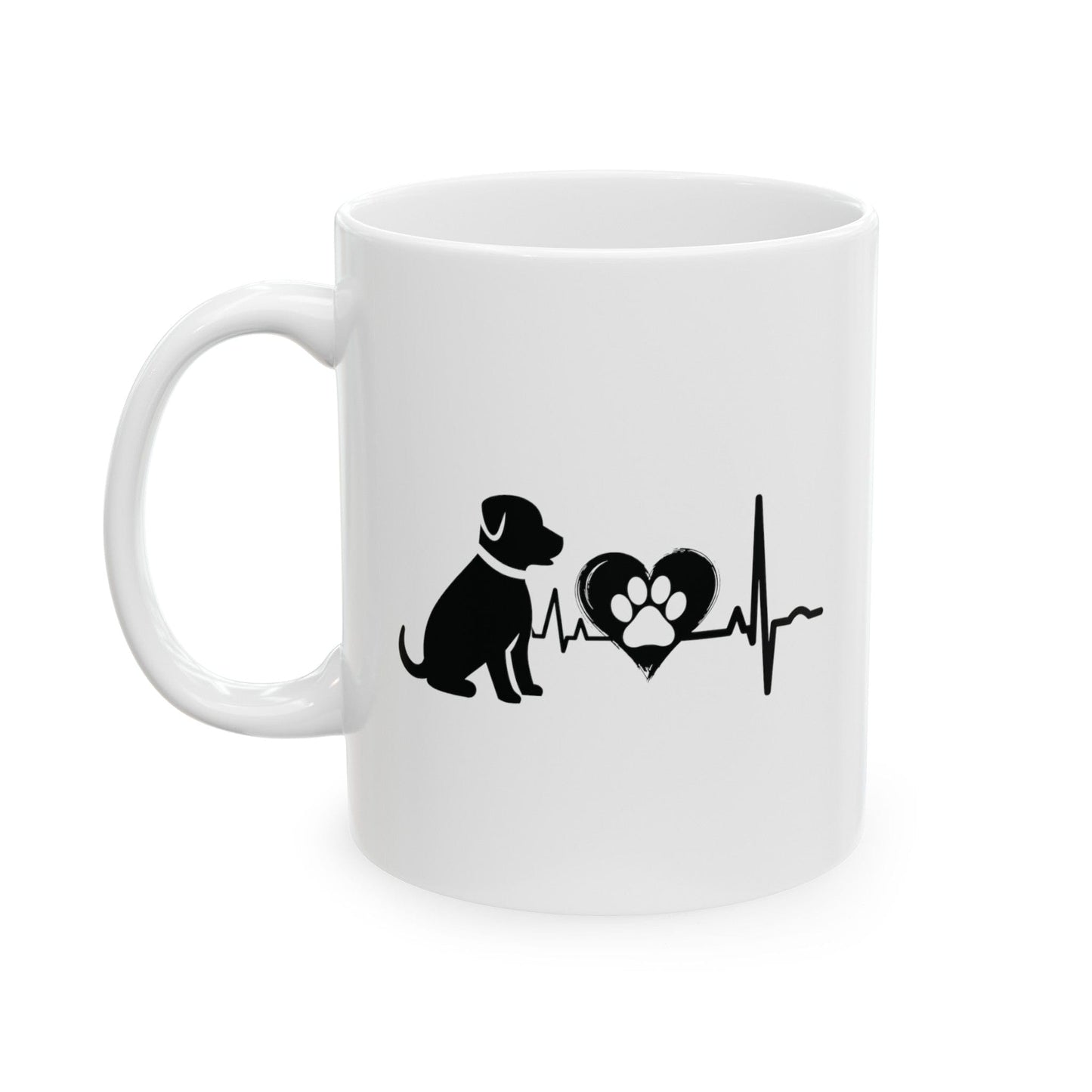 Dog Love Outline Mug Mug 11oz