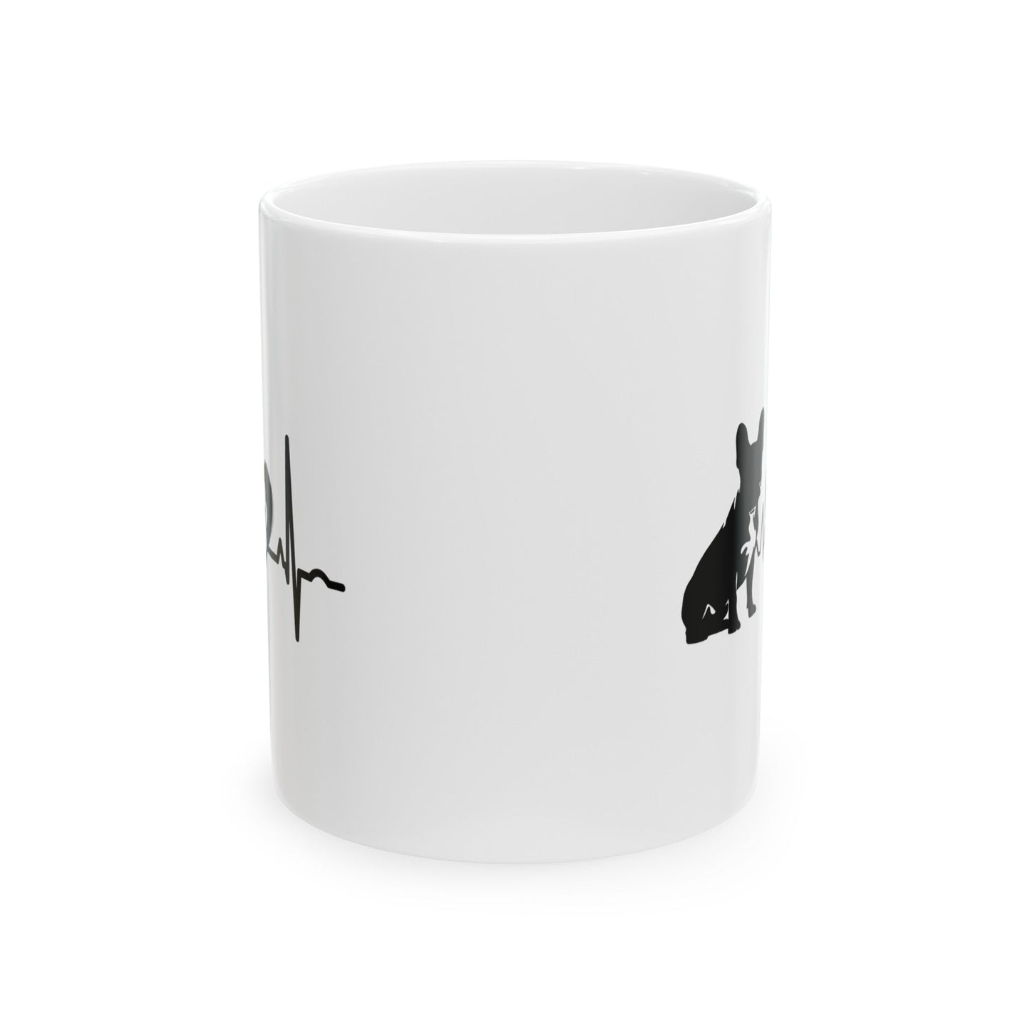 Frenchie Love Outline Mug Mug 11oz