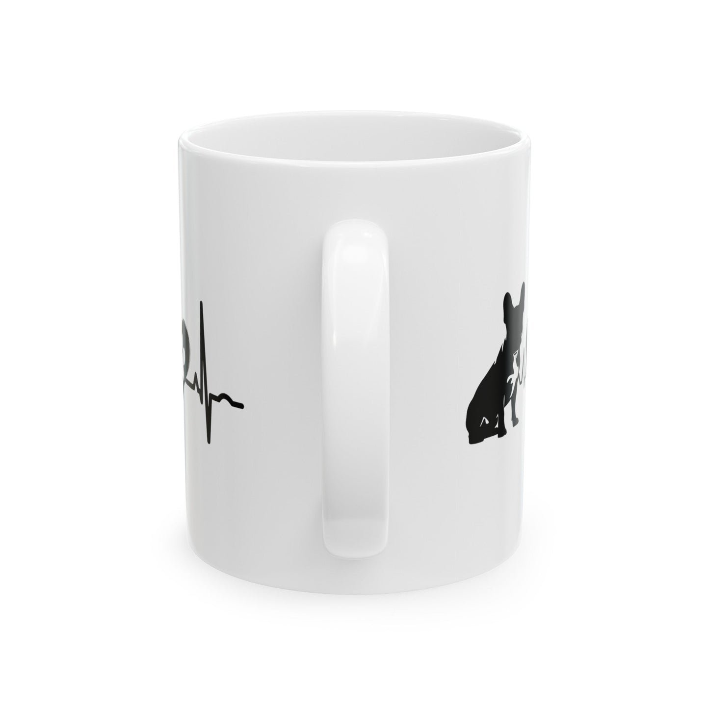 Frenchie Love Outline Mug Mug 11oz
