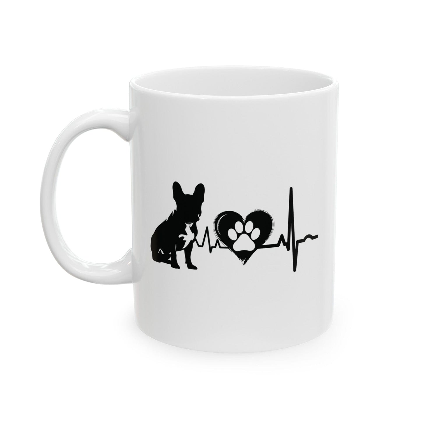 Frenchie Love Outline Mug Mug 11oz