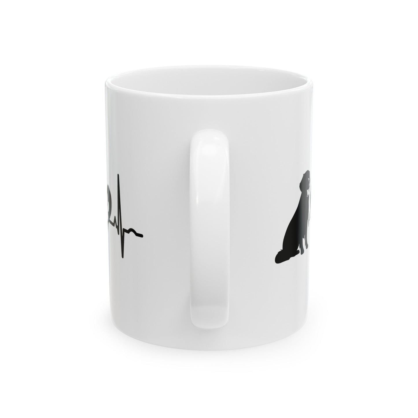 Golden Love Outline Mug Mug 11oz