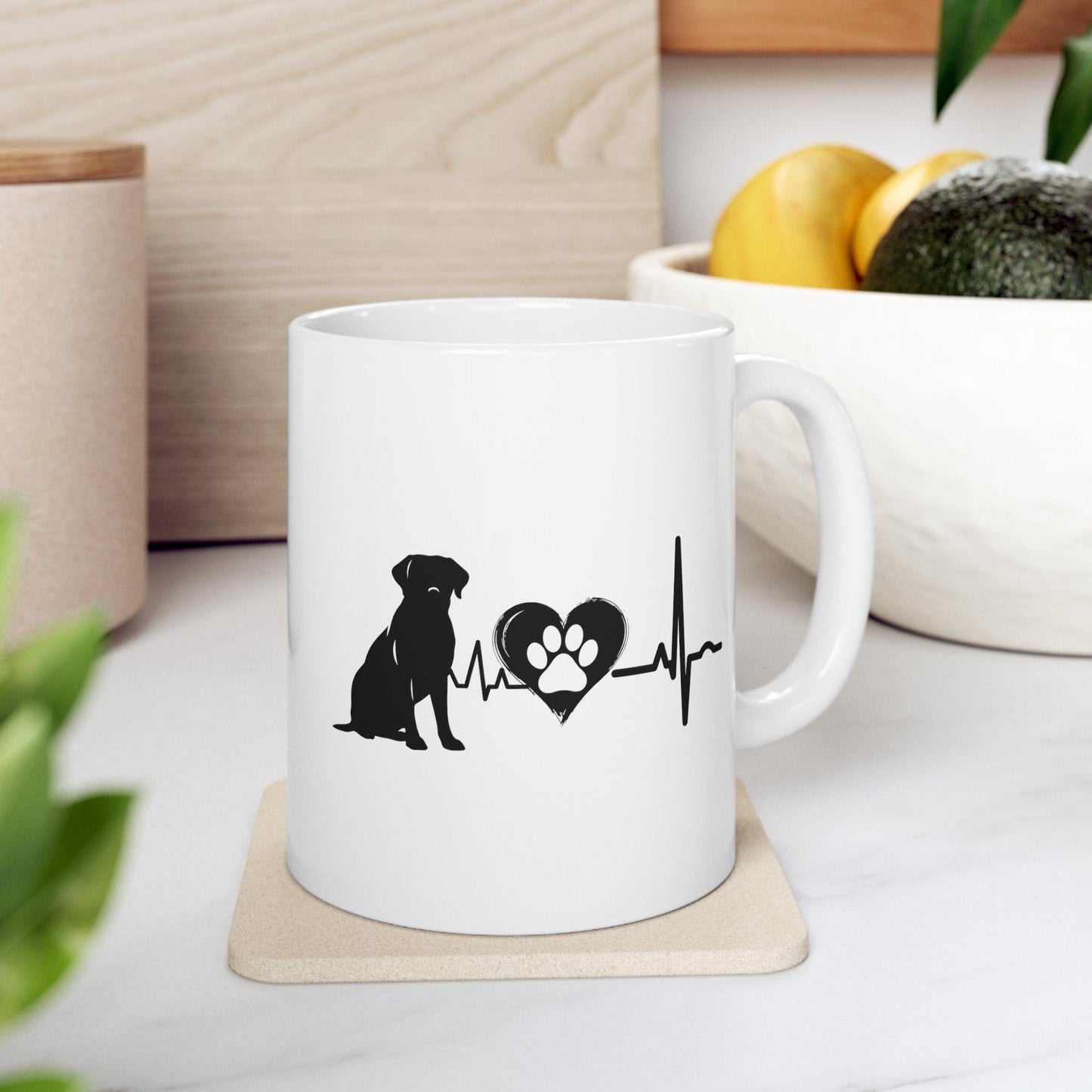 Labrador Love Outline Mug Mug 11oz