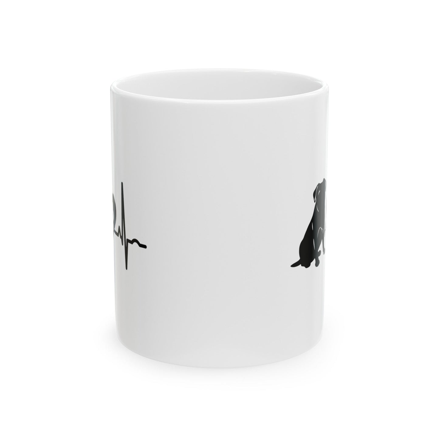 Pug Love Outline Mug Mug 11oz