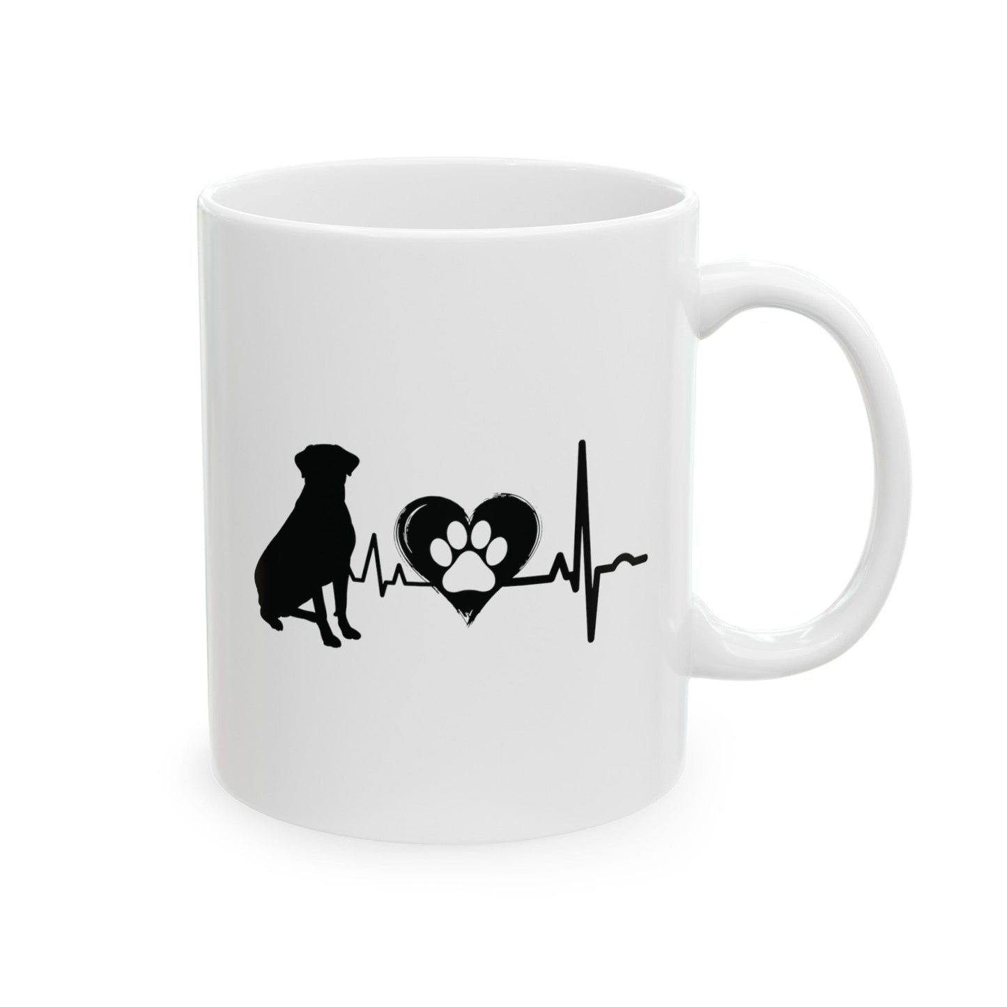 Rottweiler Love Outline Mug Mug 11oz