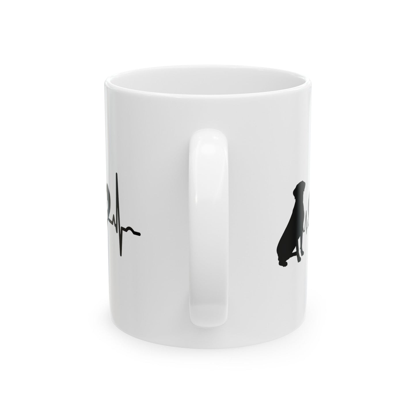 Rottweiler Love Outline Mug Mug 11oz