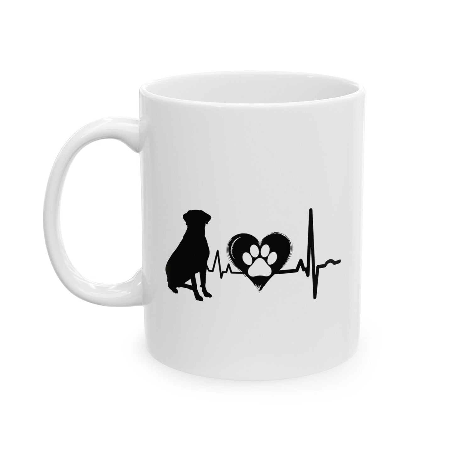 Rottweiler Love Outline Mug Mug 11oz