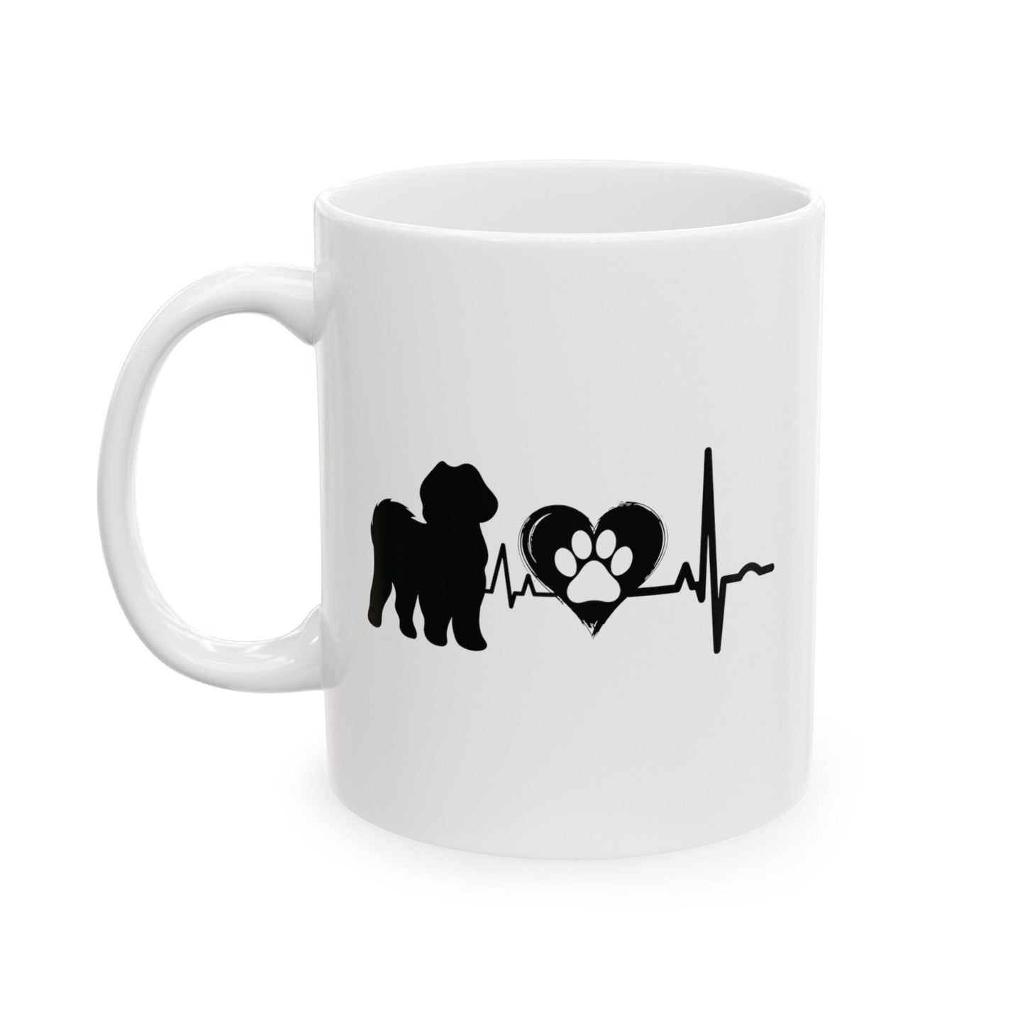 Shih Tzu Love Outline Mug Mug 11oz