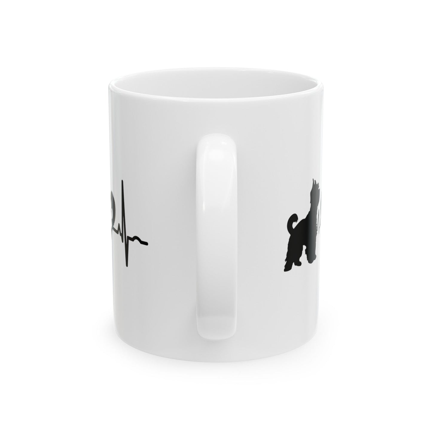 Yorkie Love Outline Mug Mug 11oz