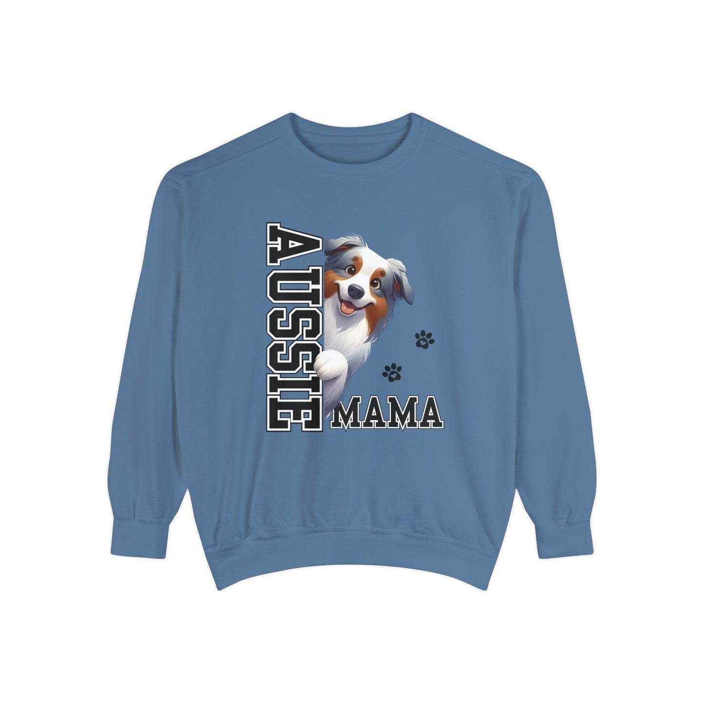 Australian Shepherd Mama - Premium Sweatshirt Sweatshirt Blue Jean / S