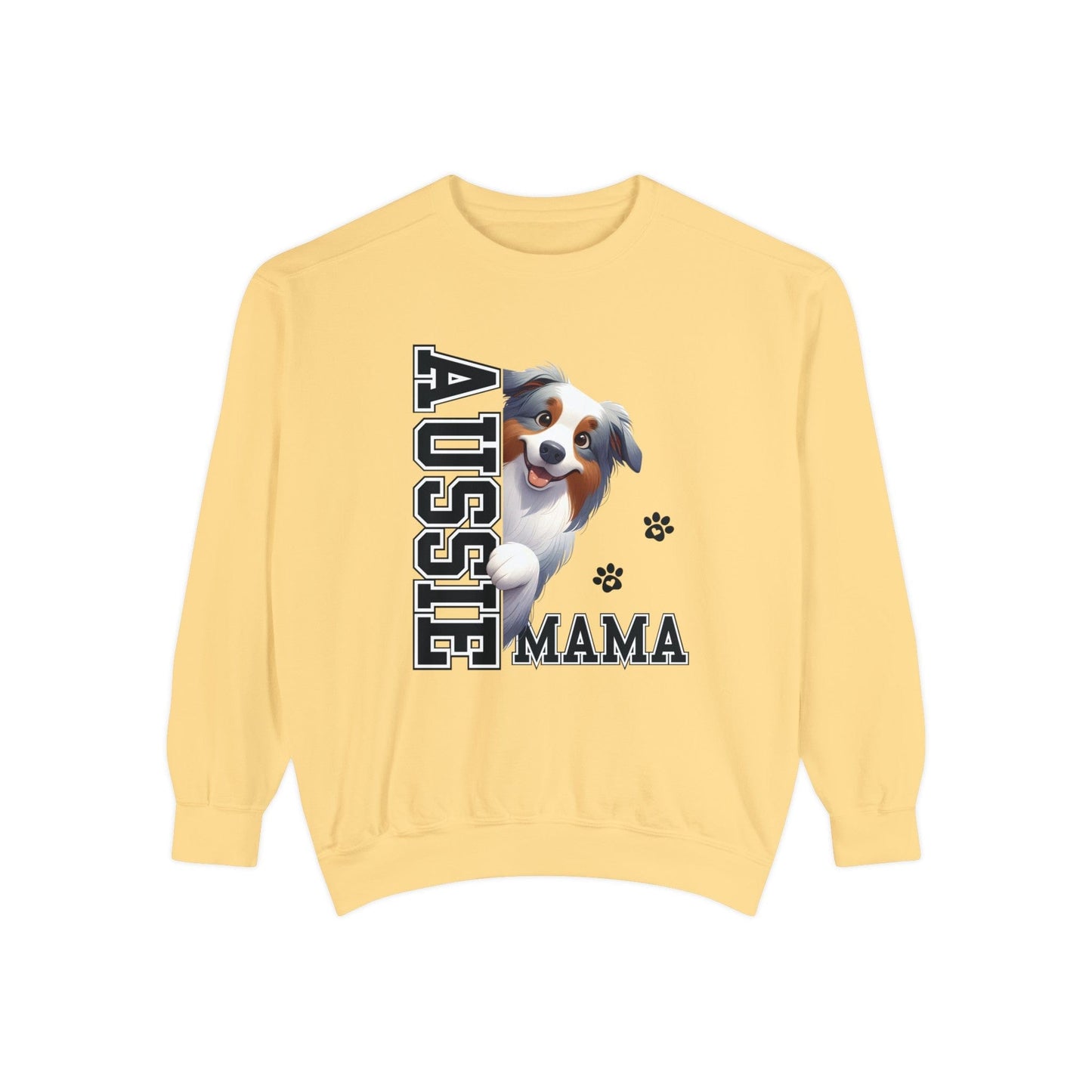 Australian Shepherd Mama - Premium Sweatshirt Sweatshirt Butter / S