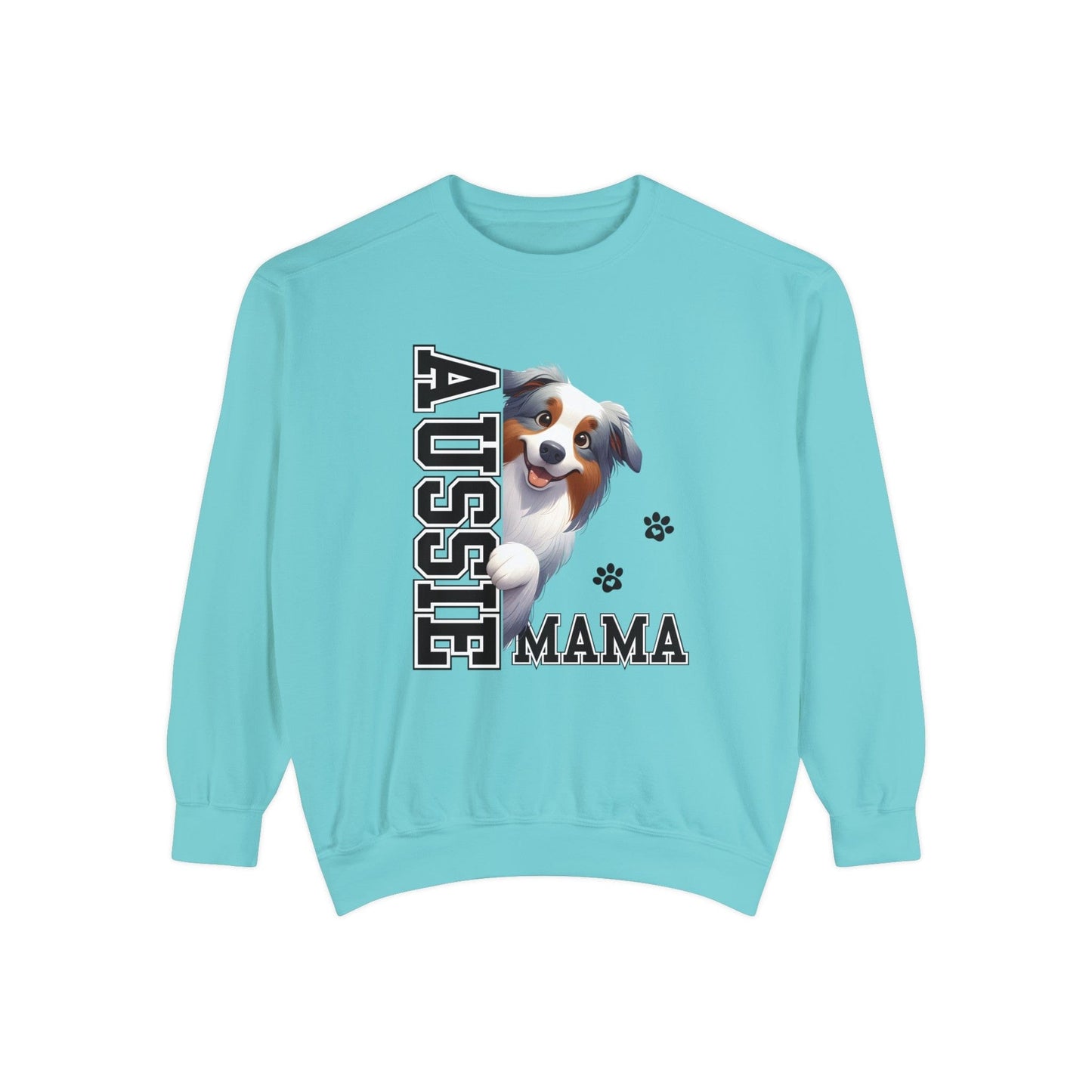 Australian Shepherd Mama - Premium Sweatshirt Sweatshirt Chalky Mint / S