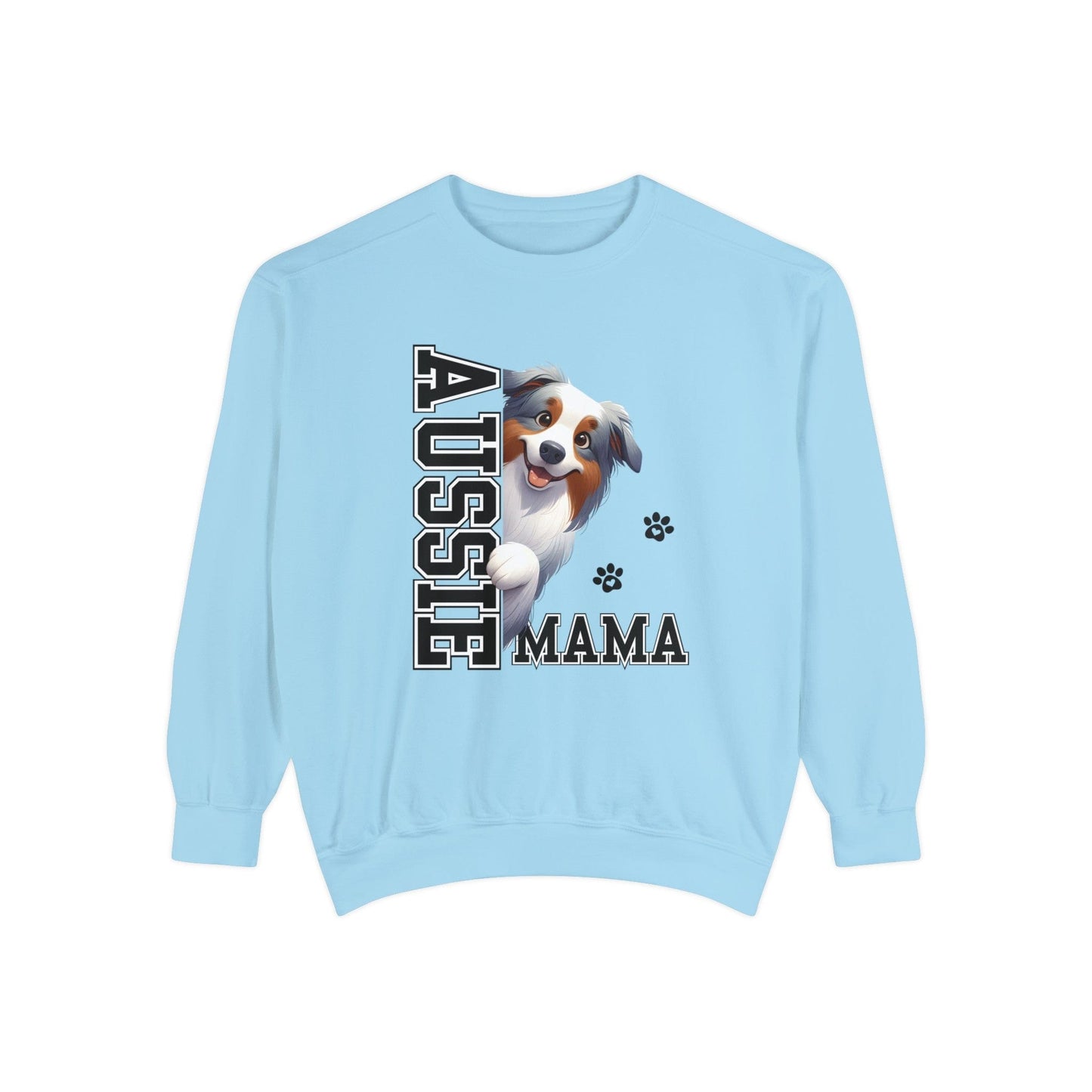 Australian Shepherd Mama - Premium Sweatshirt Sweatshirt Chambray / S