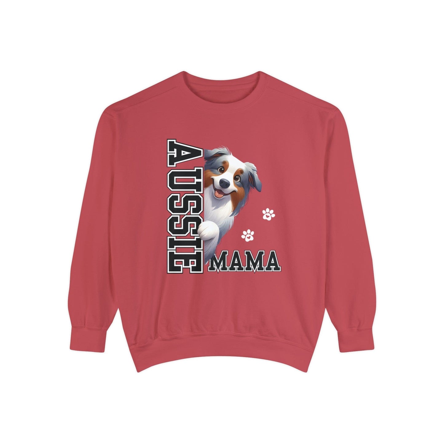 Australian Shepherd Mama - Premium Sweatshirt Sweatshirt Crimson / S