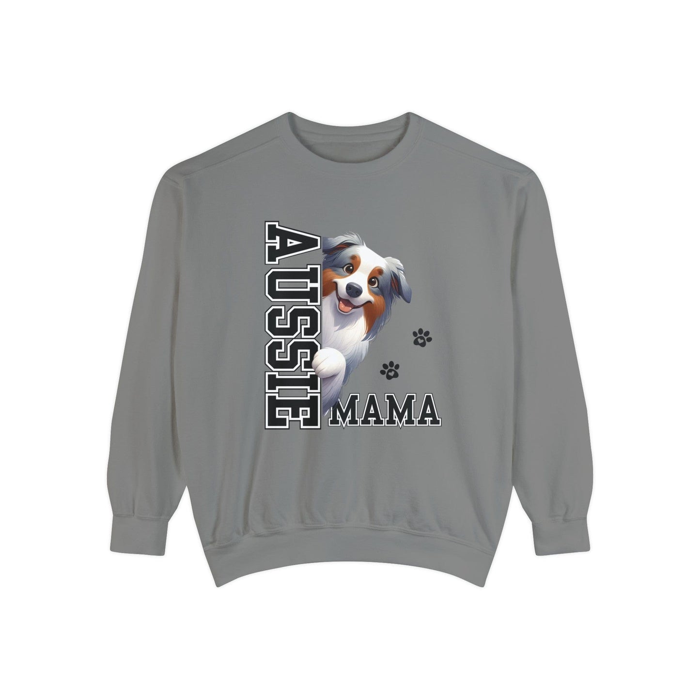 Australian Shepherd Mama - Premium Sweatshirt Sweatshirt Grey / S