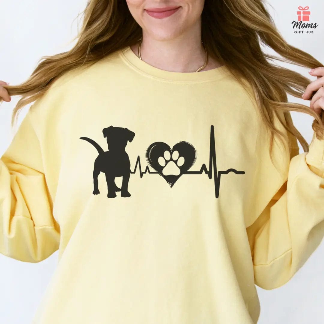 Beagle Love Outline Graphic Sweatshirt Sweatshirt