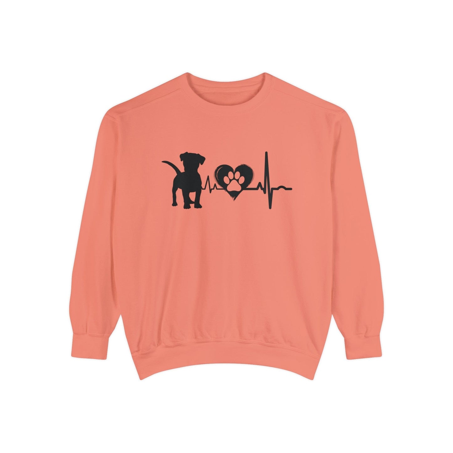 Beagle Love Outline Graphic Sweatshirt Sweatshirt Terracotta / S