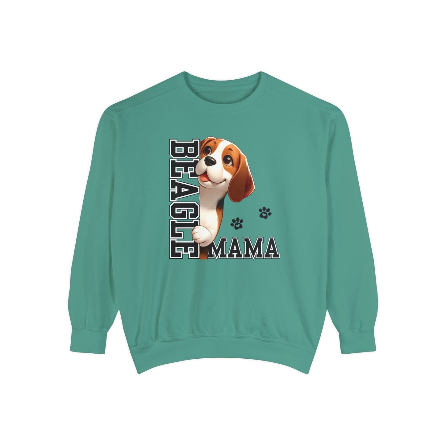 Beagle Mama - Premium Sweatshirt Sweatshirt Light Green / S