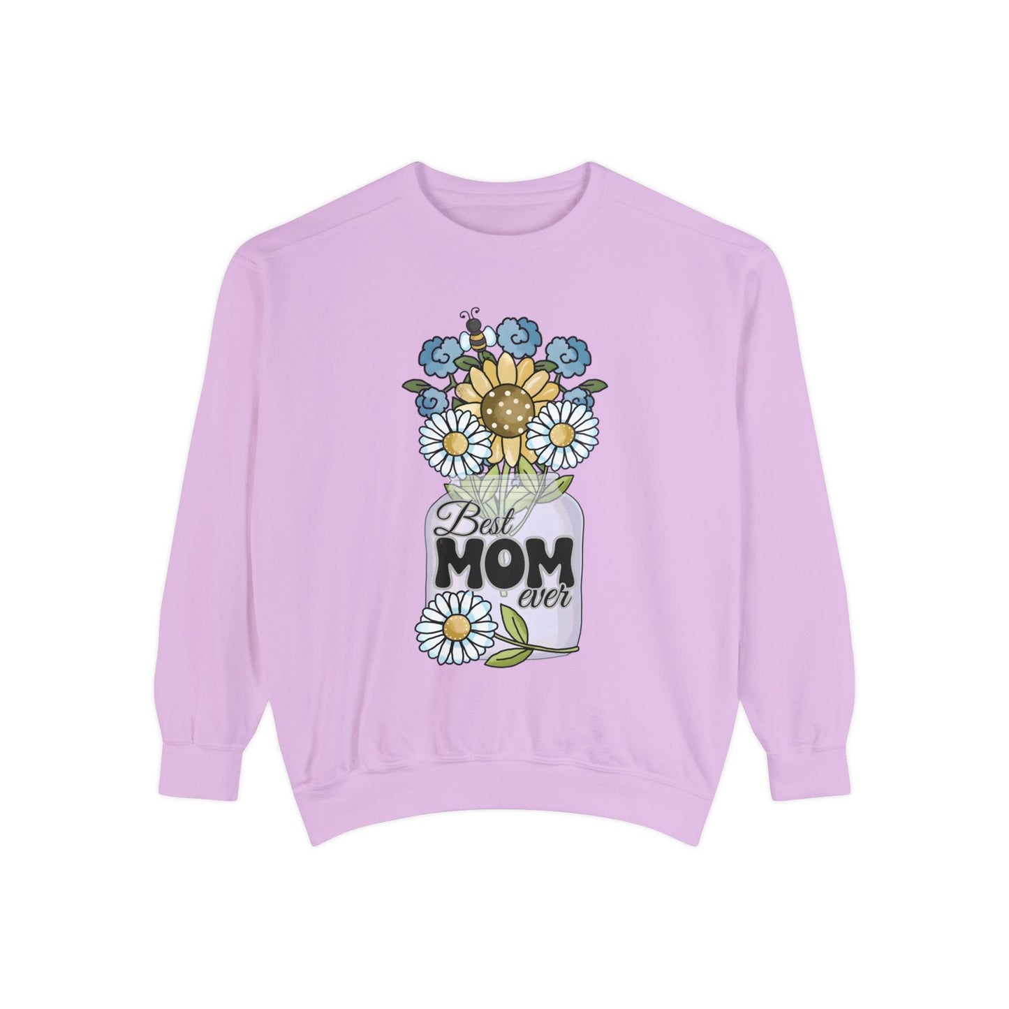 Best Mom Ever Flower Vase - Premium Sweatshirt Sweatshirt Orchid / S