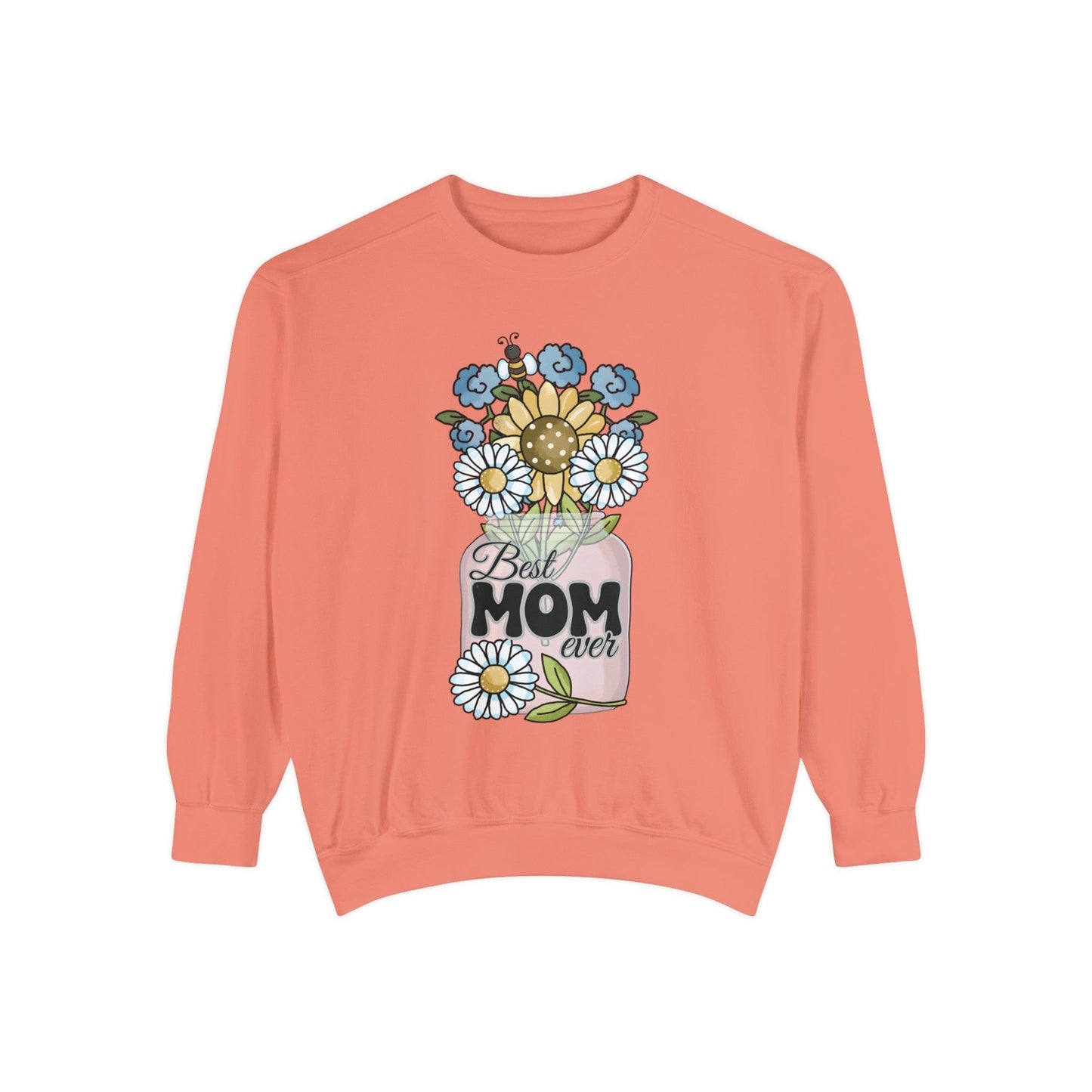 Best Mom Ever Flower Vase - Premium Sweatshirt Sweatshirt Terracotta / S