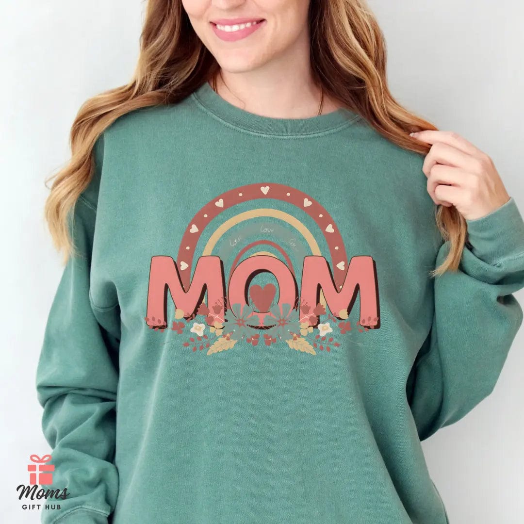 Boho Floral Mom - Premium Sweatshirt Sweatshirt