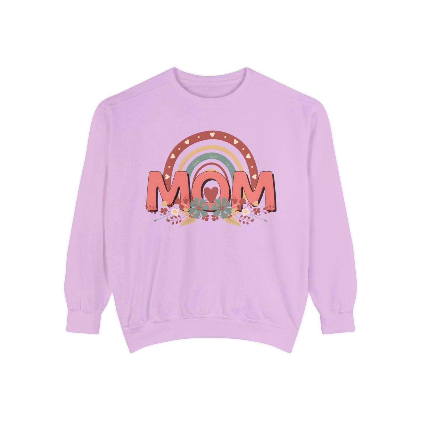 Boho Floral Mom - Premium Sweatshirt Sweatshirt Orchid / S